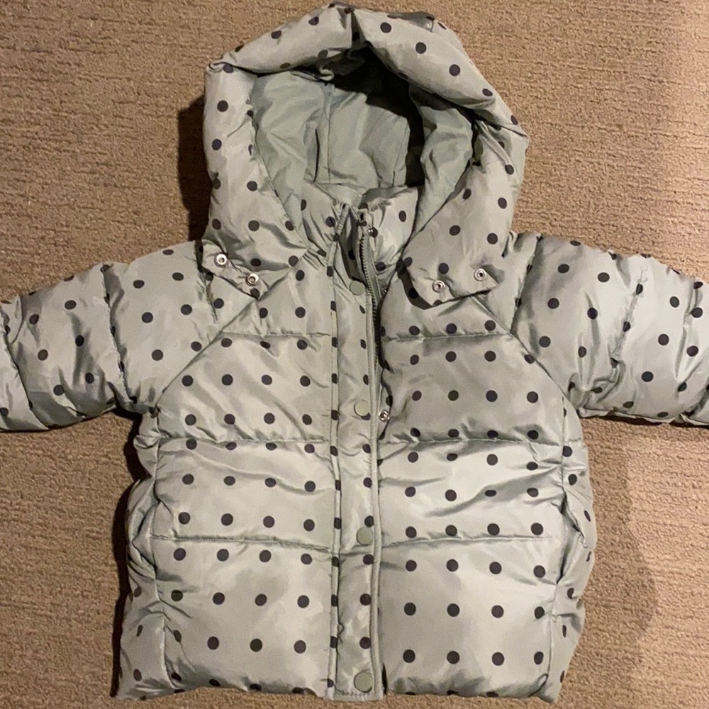 Zara girls size 2-3 fleece lined jacket Vguc